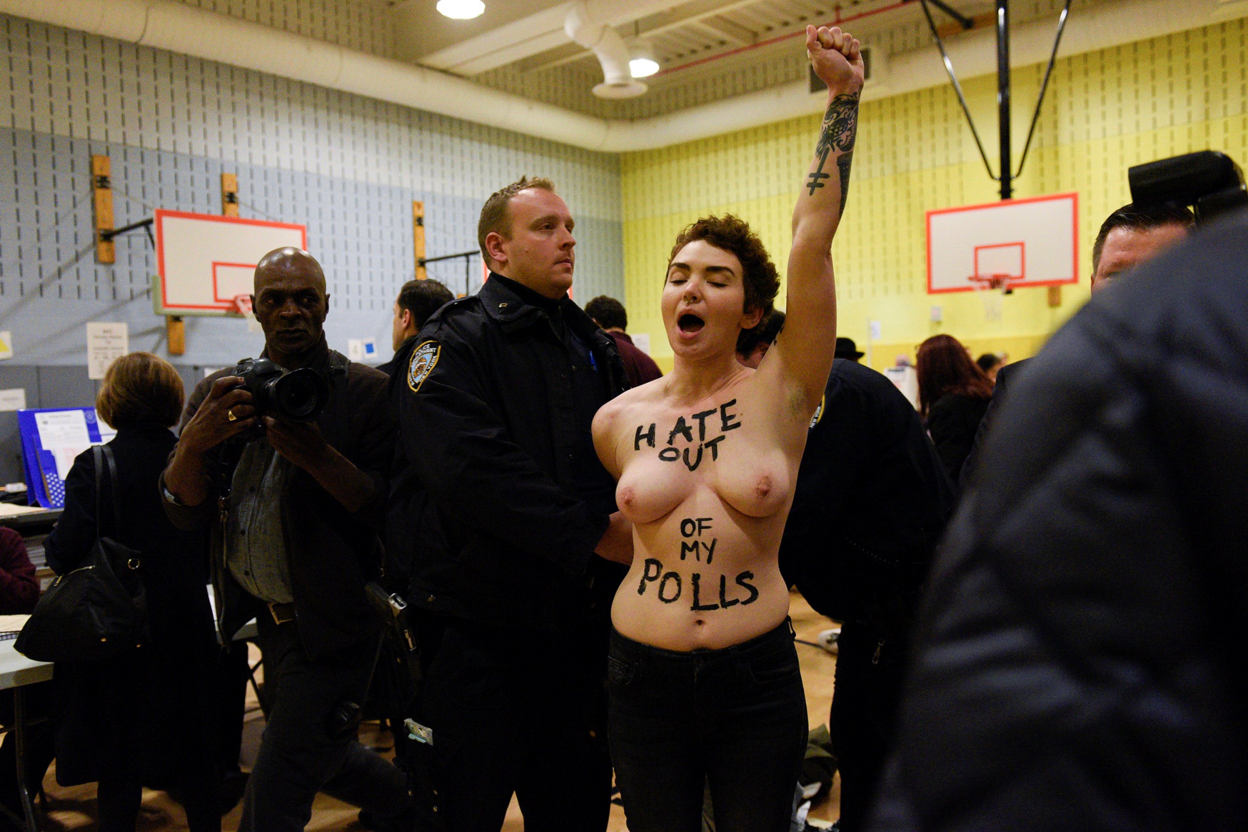 Topless Trump Protesters Uncensored